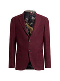ETRO single-breasted jacket in mélange-effect wool-blend fabric