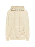 Laneus distressed boxy-fit hoodie