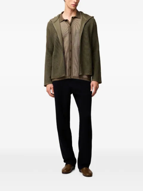 RETORI Milano-stitch zip-up hoodie