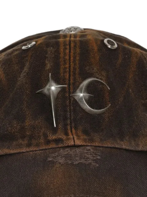 THUG CLUB two-tone logo-plaque baseball cap