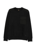 BOSS ribbed-knit chest-pocket sweater