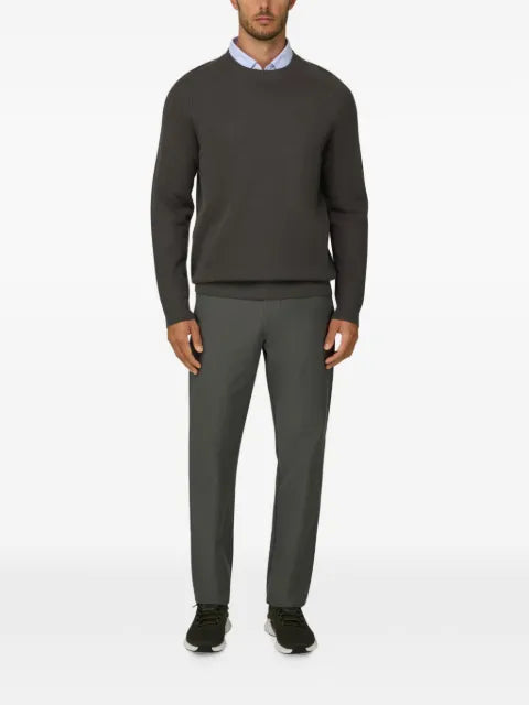 Boggi Milano crew neck jumper in merino wool blend WOOLTECH
