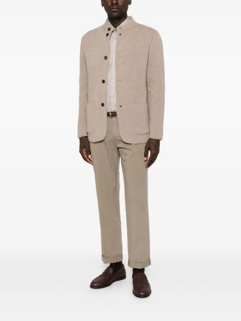 Lardini mandarin-collar button-up jacket