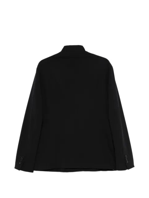 Giorgio Armani collarless single-breasted jacket