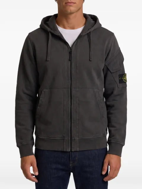Stone Island 6100016 brushed organic-cotton fleece sweatshirt