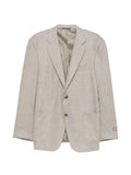 Canali single-breasted wool-blend blazer