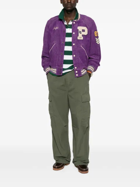Polo Ralph Lauren logo-patch corduroy jacket