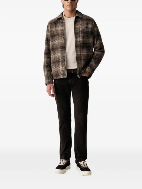 Marc O'Polo check-pattern zip-up jacket