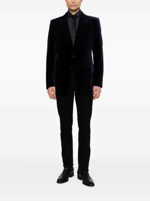 TOM FORD velvet single-breasted blazer