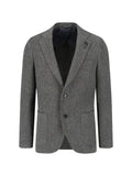 Lardini x Sugar herringbone-knit notch-lapel jacket