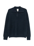 Calvin Klein ribbed-knit polo sweater