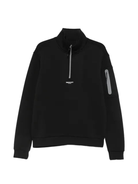 Murphy&Nye Scrupper quarter-zip logo-print sweatshirt