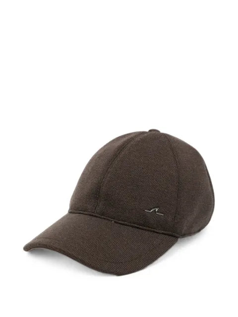 Paul & Shark logo-plaque knitted baseball cap