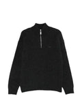 Lacoste quarter-zip waffle-knit sweater