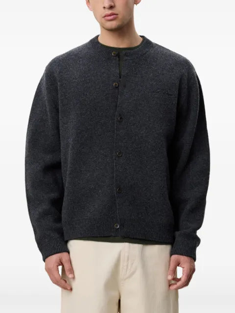 Les Deux logo-embroidered button-up cardigan