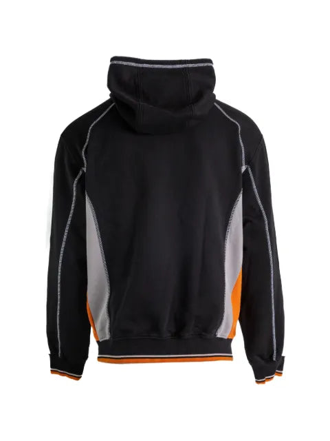 Casablanca logo-print panelled hoodie