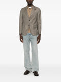 Lardini Prince of Wales check single-breasted jacket