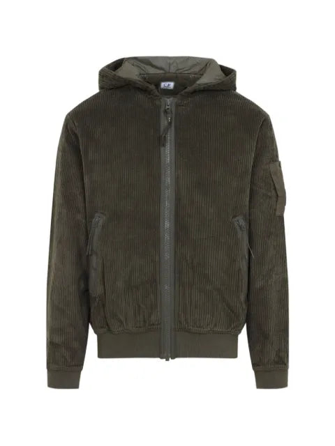 C.P. Company corduroy zip-up hooded jacket