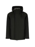 Duno hooded reflective-trim jacket