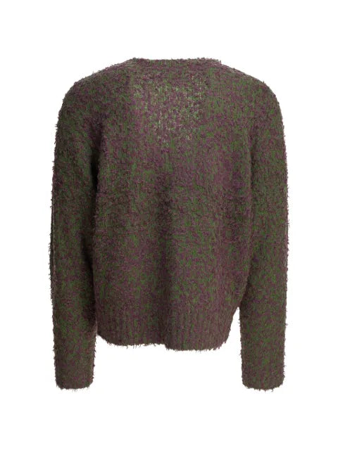 Stüssy bouclé-knit cardigan