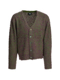 Stüssy bouclé-knit cardigan
