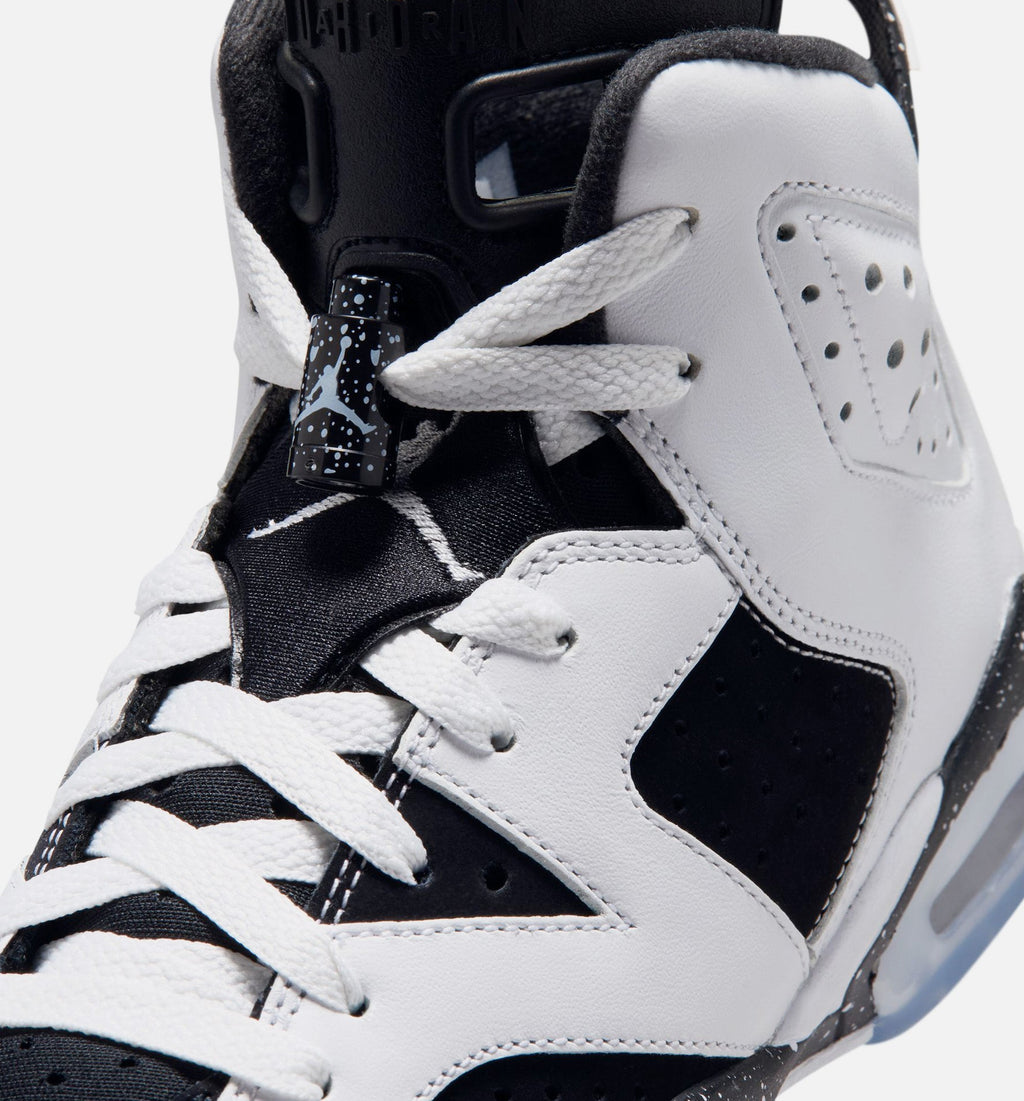 Air Jordan 6 Retro Black and White Grade School Lifestyle Shoe – Black/White