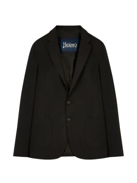 Herno logo-plaque blazer