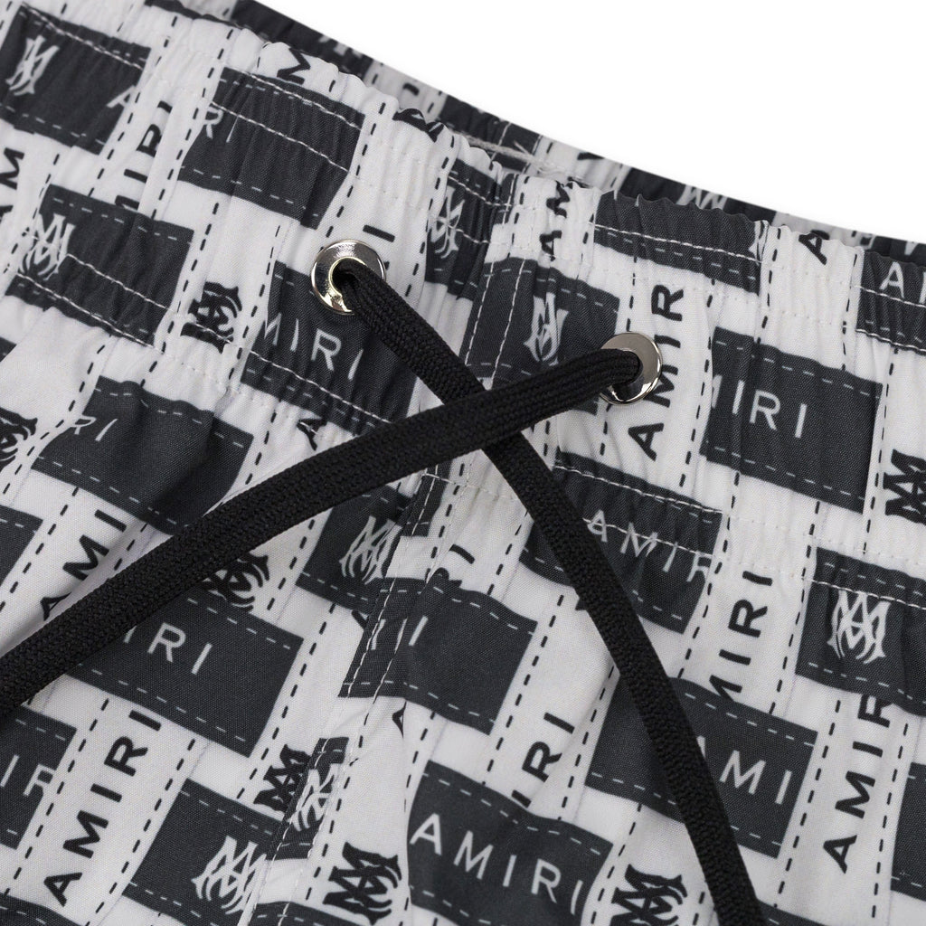 Black/White Amiri Interweave Swimtrunk