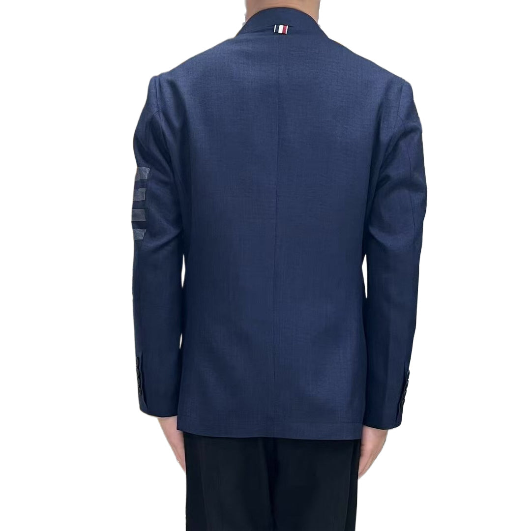 Men's 4 - Bar Suit Jacket with Signature Grosgrain Detail | Thom Browne