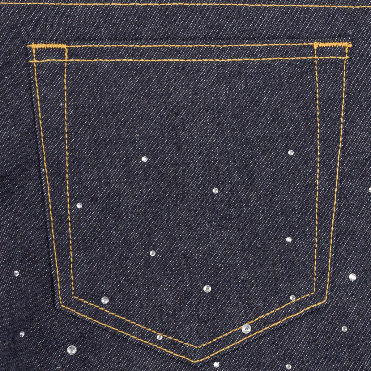 Indigo Star Dust Denim Shorts