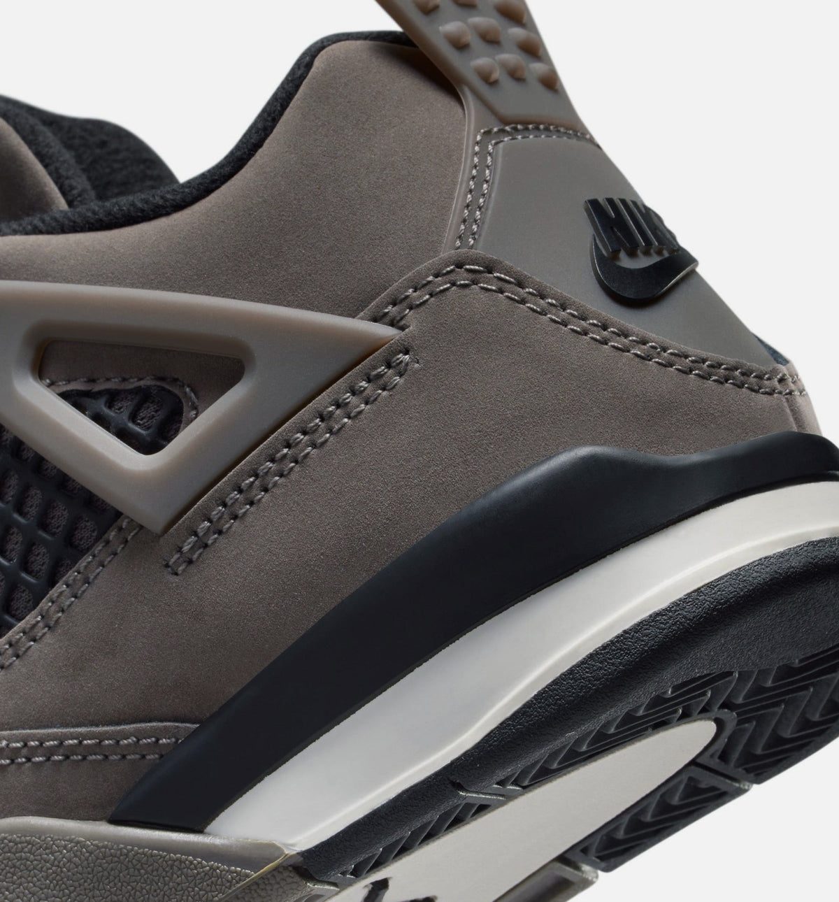 Air Jordan 4 Retro Cave Stone And Black Preschool Shoes - Cave Stone Black Moon Particle