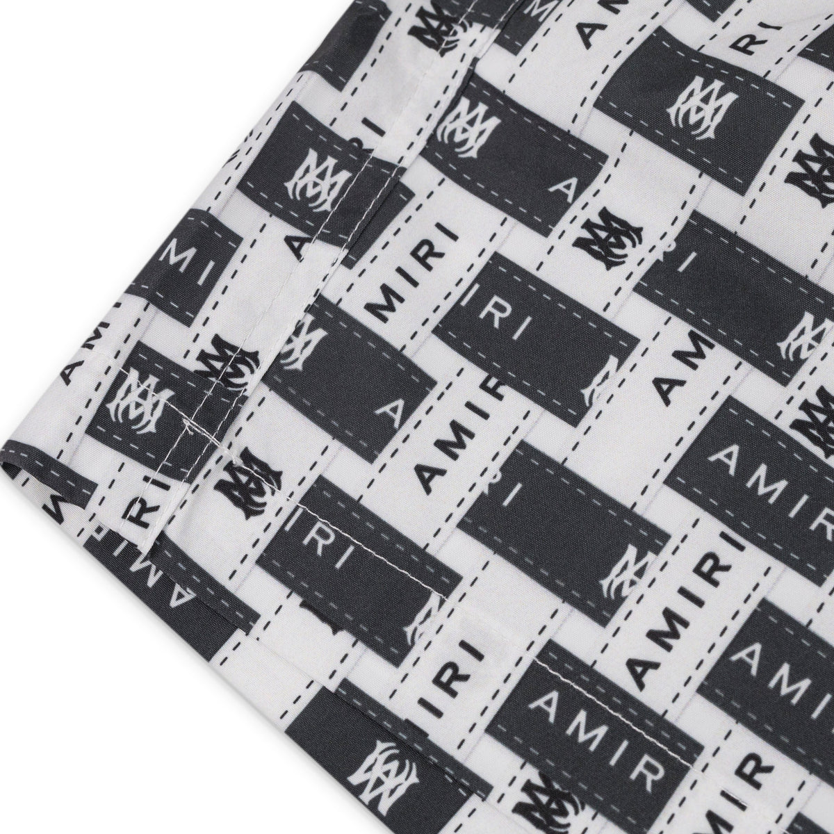 Black/White Amiri Interweave Swimtrunk