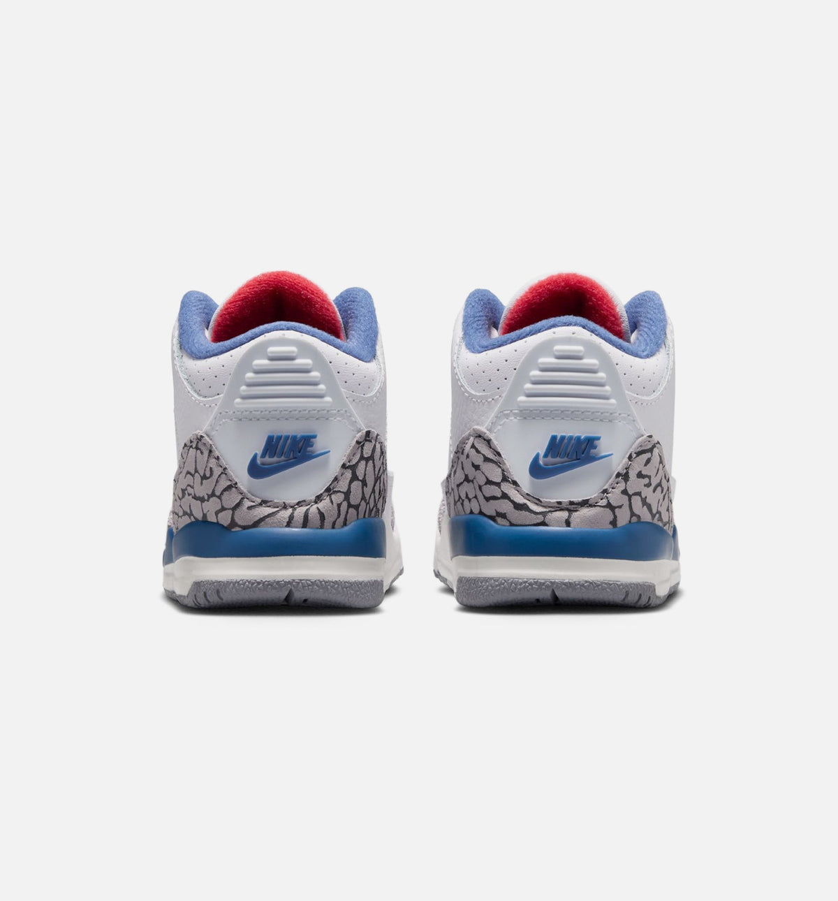 Air Jordan 3 Retro OG True Blue Infant & Toddler Lifestyle Shoes - White/Fire Red/True Blue