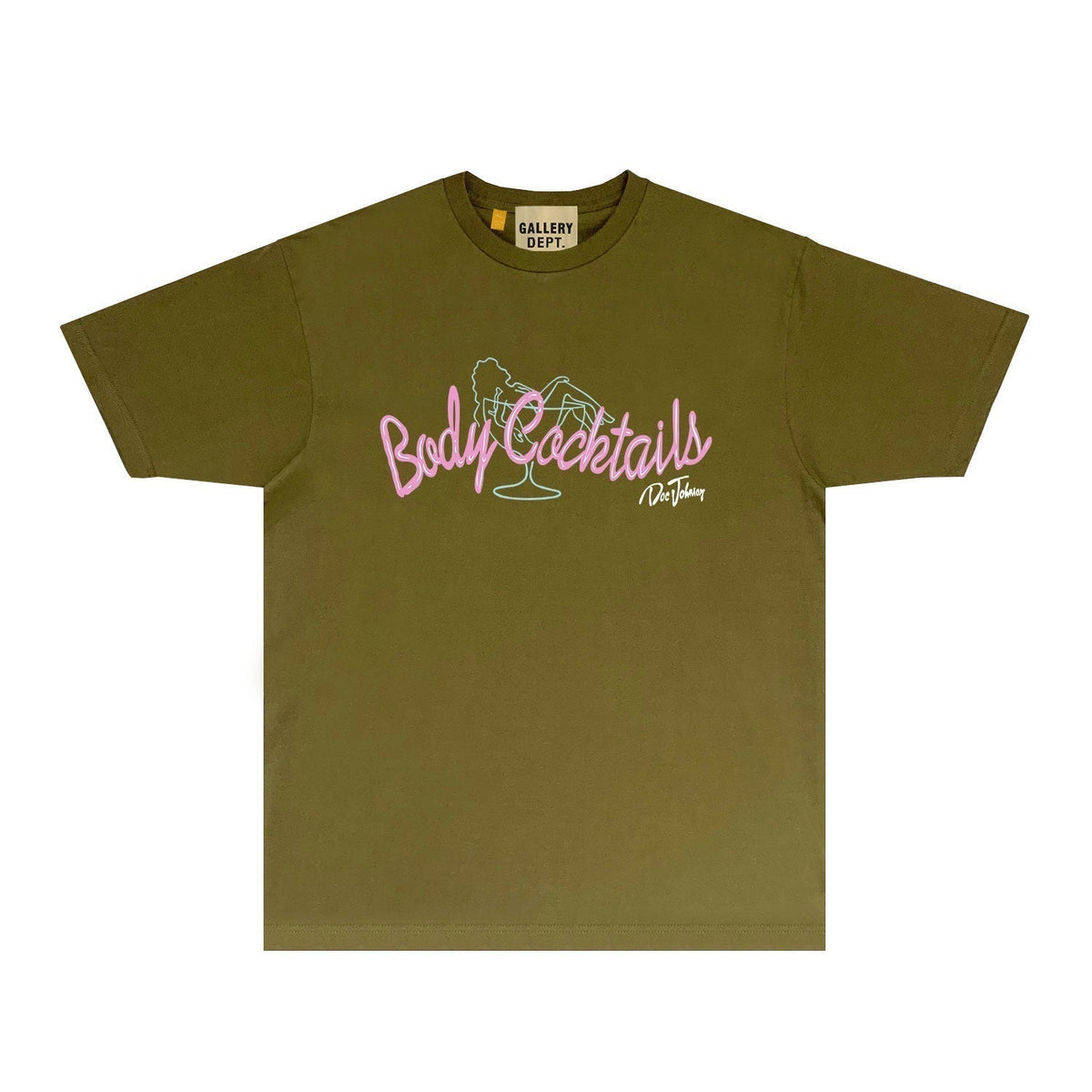 Gallery Dept T Shirt Retro Printed Loose Short-Sleeved Shirt