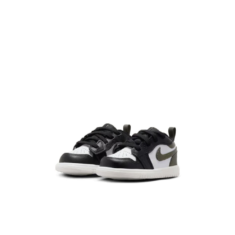 Toddler's Jordan 1 Low Alt Black/White-Medium Olive-Sail (DR9747 092)