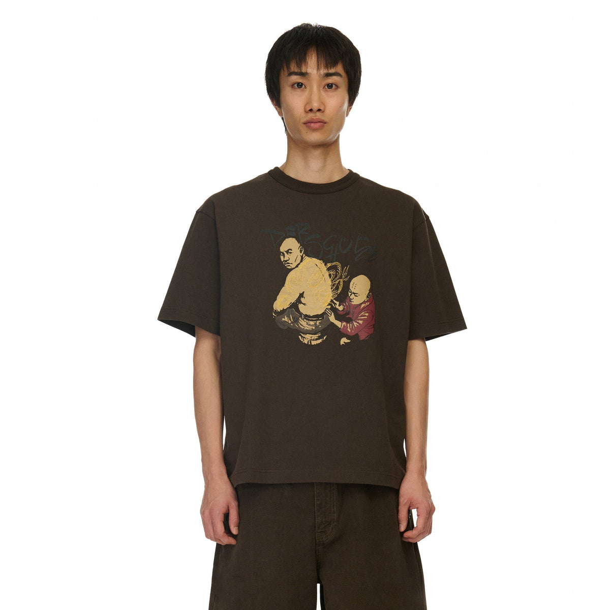 "yakuza" T Shirt dark brown