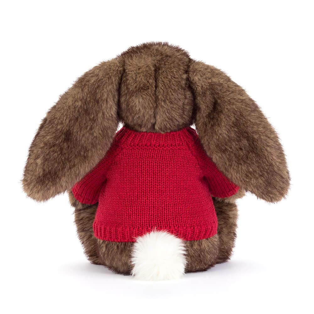 Hoppleston Luxe Bunny with Personalized Red Jumper