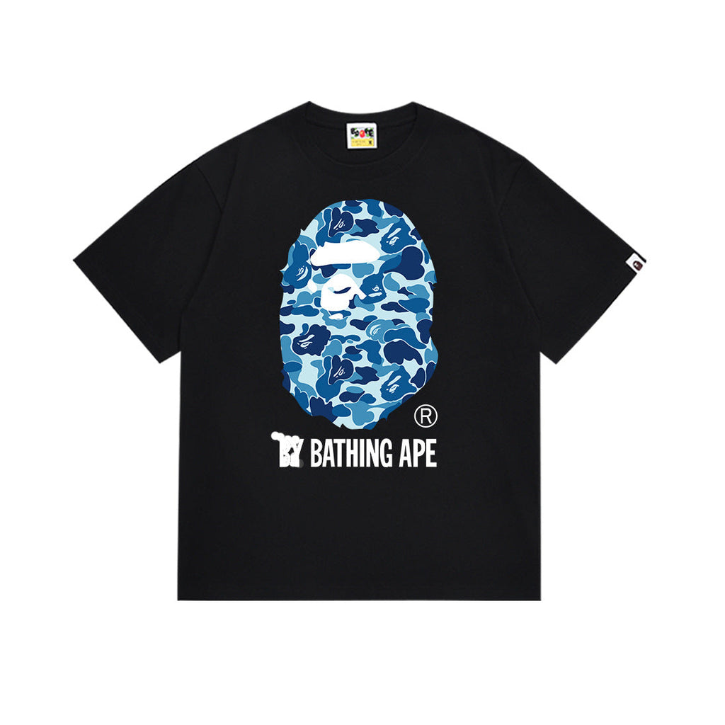 Bape Camo Ape Head Graphic Oversized Tee Streetwear Unisex