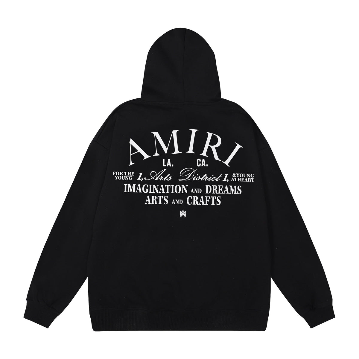 Amiri Multi‑Graphic Letter Logo Oversized Hoodie Streetwear Unisex