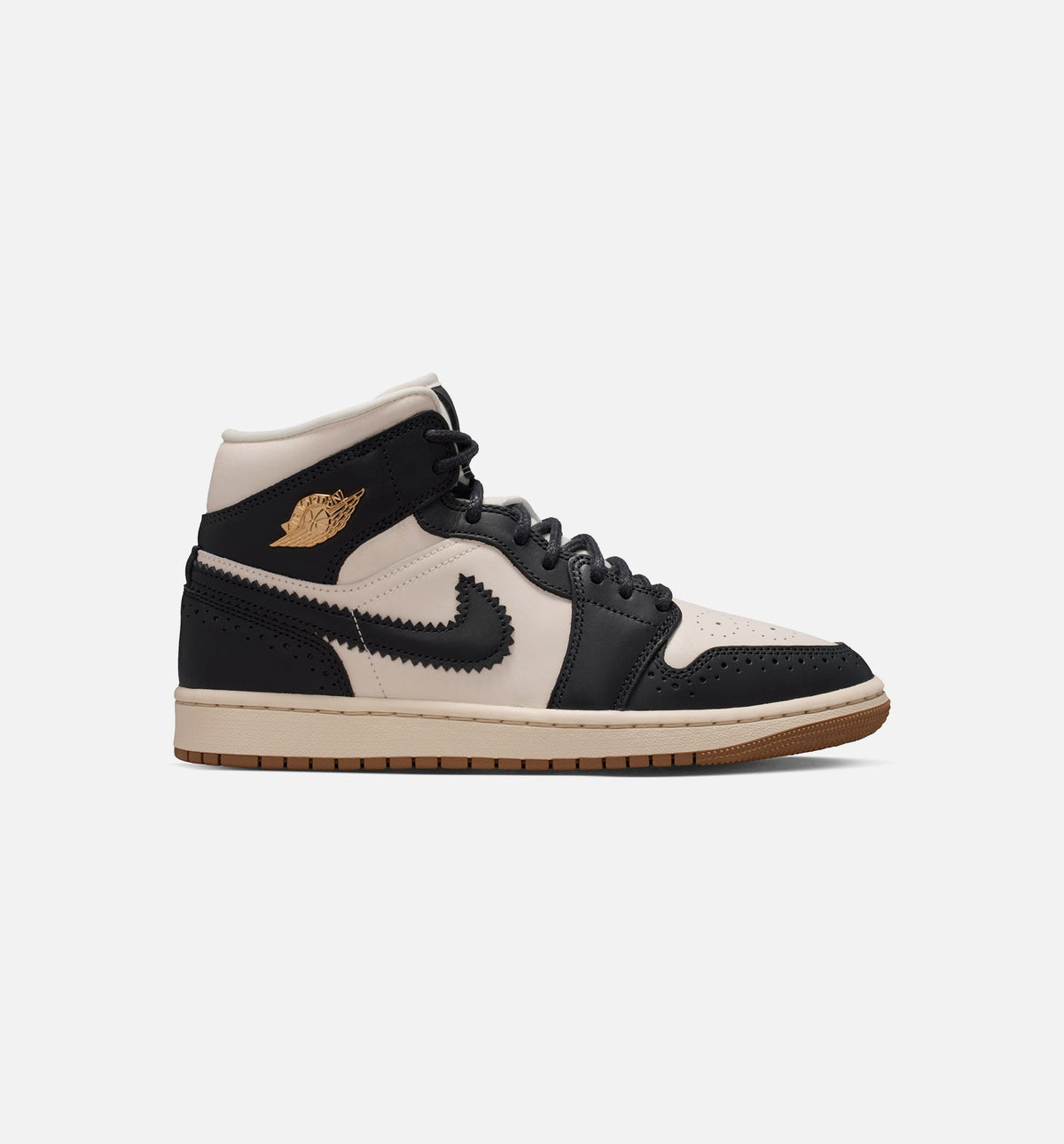 Air Jordan 1 Mid SE - Women's Lifestyle Sneaker (Off-Noir/Chalk/Pearl White)