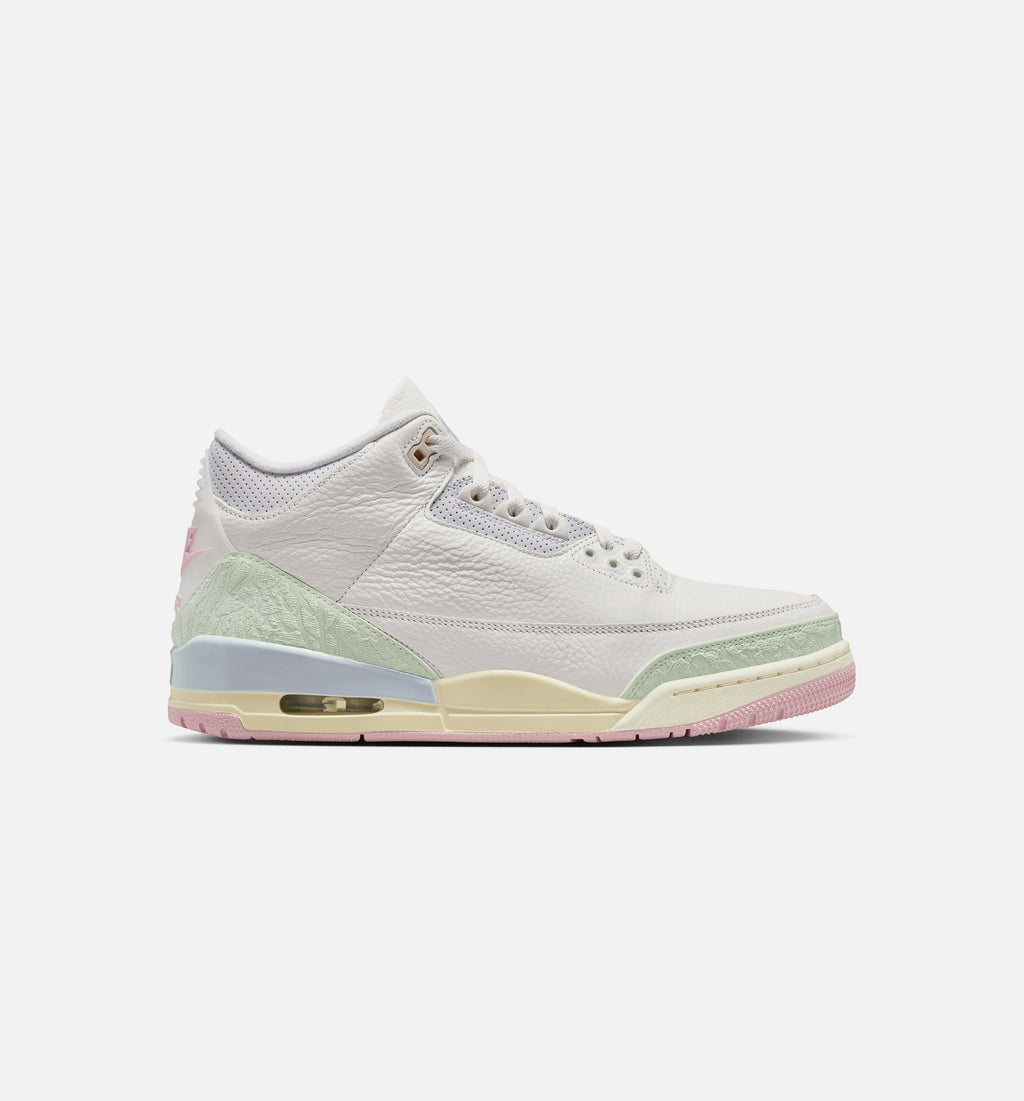 Air Jordan 3 Retro Sail Jade Aura Men's Lifestyle Shoes - Sail/Jade Aura/Aura/Iced Carmine