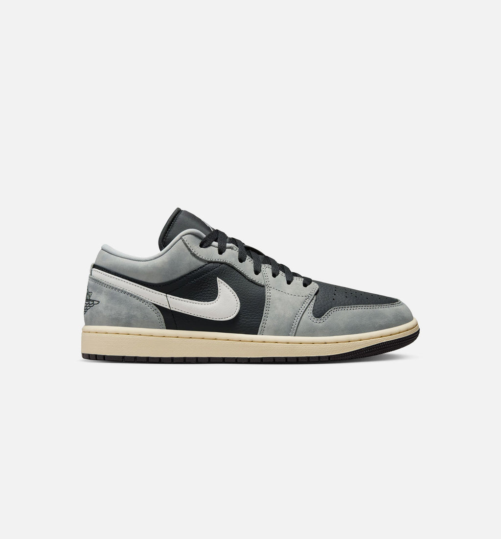 Air Jordan 1 Low SE Men's Lifestyle Sneakers - Light Smoke Grey/White/Off Noir