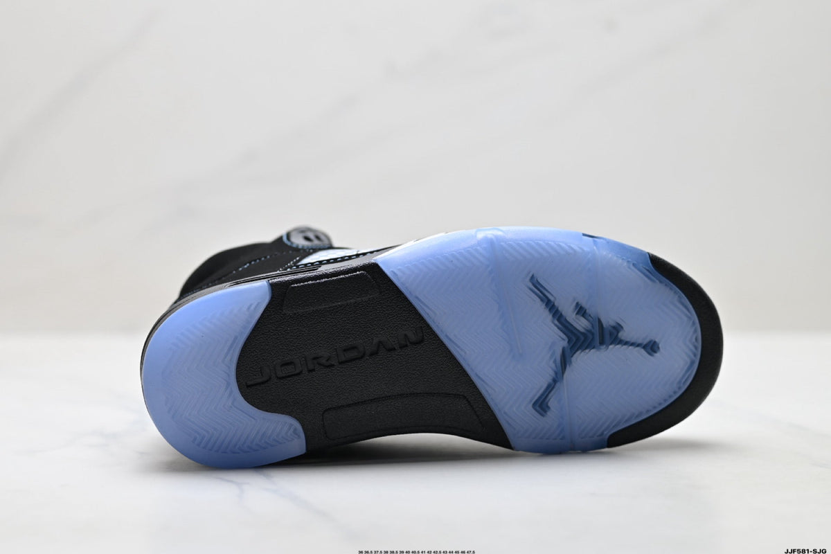 Air Jordan 5 Retro Black University Blue Sneakers