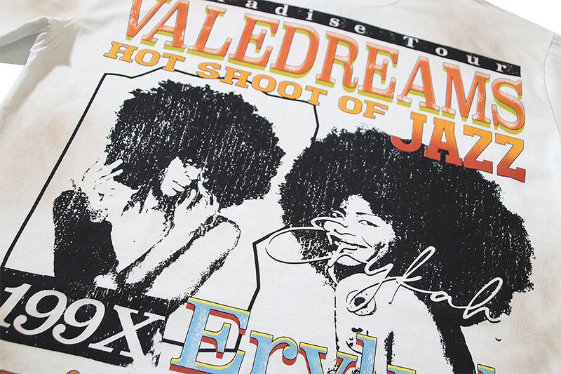 VALE USA Jazz Portrait Graphic Short-Sleeve T-Shirt