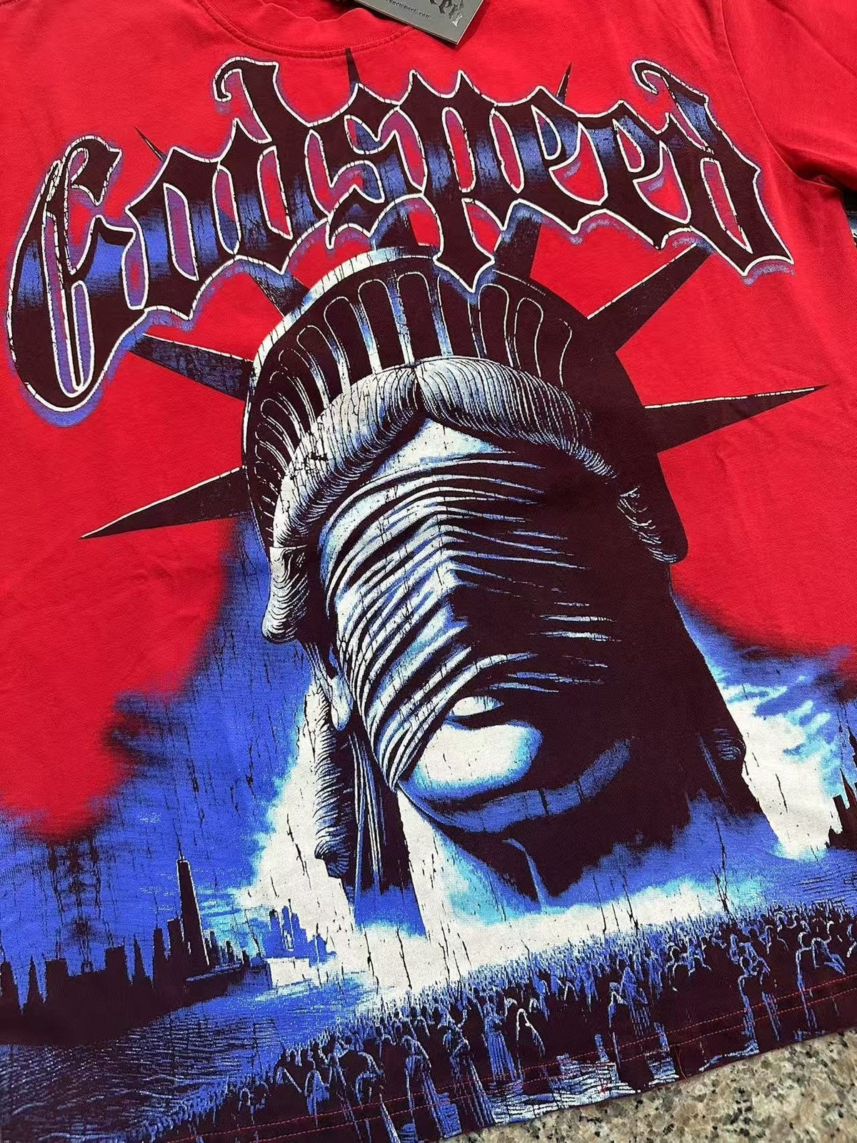 Godspeed Worship Ritual Washed Graphic T-Shirt