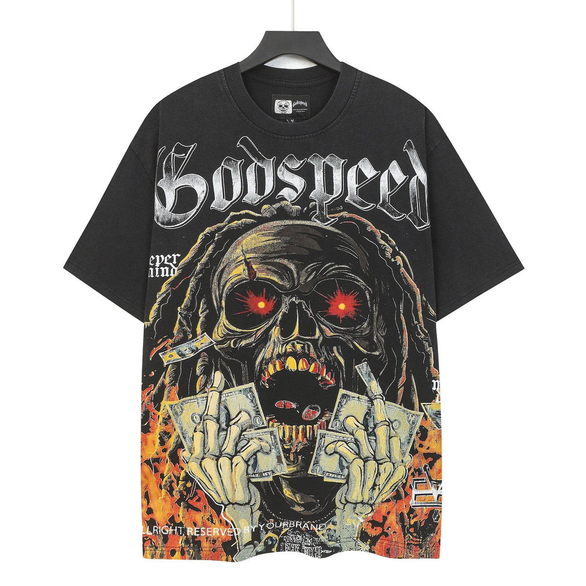 Godspeed Rich Money Drugs Graphic T-Shirt