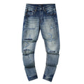 Purple Brand Washed Distressed Blue Jeans