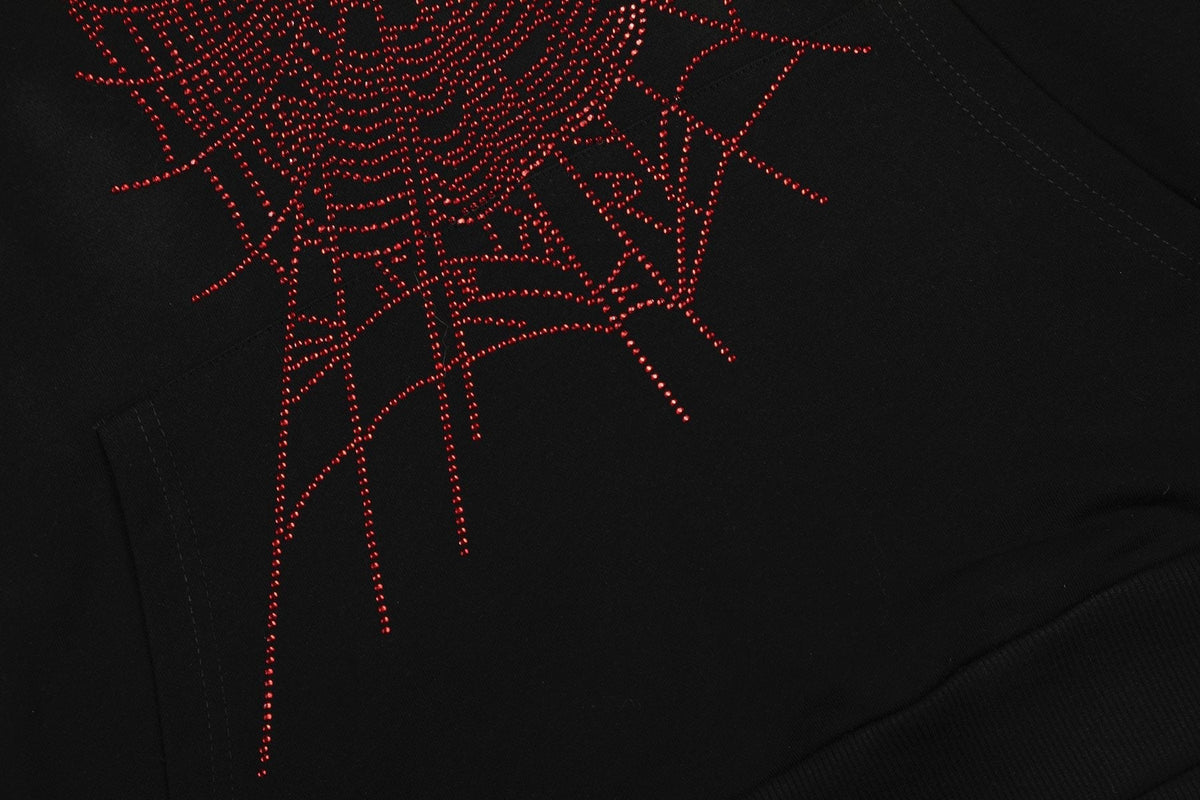 Sp5der Spider Web Graphic Hoodie & Sweatpants Set