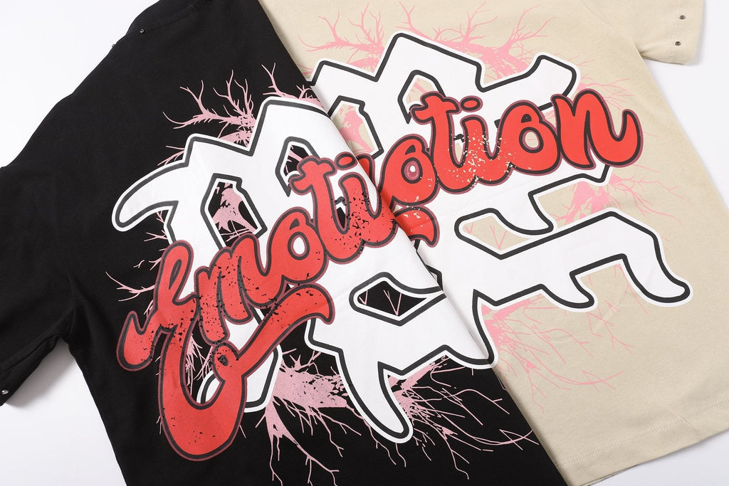 MIXED EMOTION Statue Graphic Short-Sleeve T-Shirt