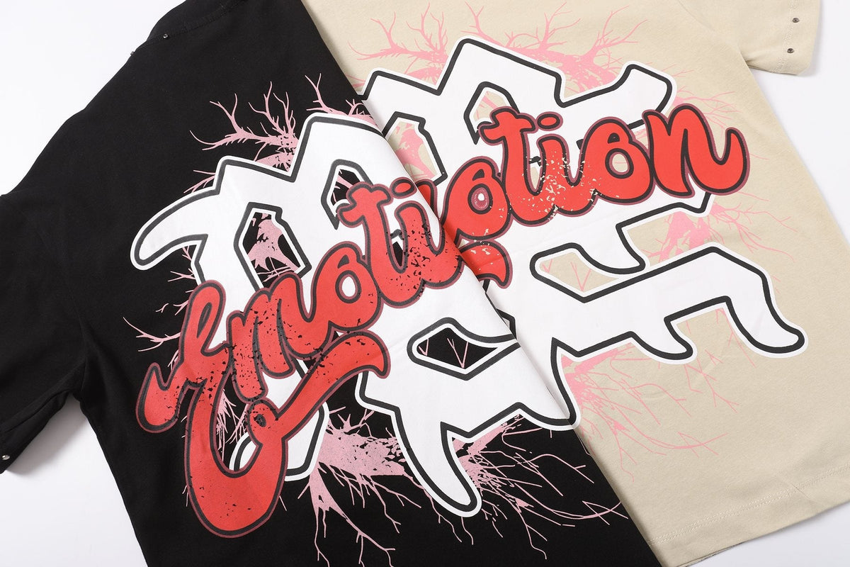 MIXED EMOTION Statue Graphic Short-Sleeve T-Shirt